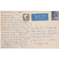 USED POST CARD WITH POSTAL HISTORY