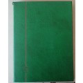 GREEN A4 STOCKBOOK LOADED WITH WORLD STAMPS FOR SORTING GOOD VALUE 16/32 PAGE