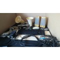 ** Bundle Box 2x Loud Sirens+2x loud speakers+ box of electronics and cables