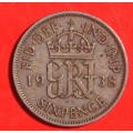GREAT BRITAIN 6d 1938 - numismatic collectible @ R1 Auction / No Reserve
