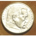 DEUTSCHES REICH - 2 SILVER REICHSMARK 1939 A  Vintage German 62.5% Ag Coin top numismatic investment
