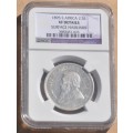 2.5 Shillings 1895 Half Crown Z.A.R  NGC VF DETAILS - TOP INVESTMENT - SUPERB NUMISMATIC COLLECTIBLE