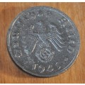 DEUTSCHES REICH 1 REICHSPFENNIG 1941 A - Rare German 100% Zinc Coin ORIGINAL THIRD REICH COLLECTIBLE