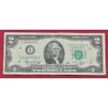RARE 2 Dollars 1976 USA (200 Years of Declaration, 1776)