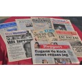Crazy R1 No Reserve LOT OF 17 DEMANDING NEWSPAPERS AWB HNP KP ANC - VERY RARE AFRICANA COLLECTIBLES