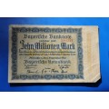 DEUTSCHES REICH 10 Millionen Mark 1923 Bayerische Staatsbank *VF* GERMAN EMPIRE/GERMANY