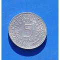 DEUTSCHLAND 5 Deutsche Mark 1951 F Silver **EF+** Germany