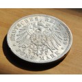 DEUTSCHES REICH 5 Mark 1899 A ***EF*** Imperial Germany PRUSSIA - Crown size