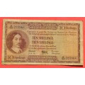 10 Shillings 1958, prefix A/160, E/A, MH de Kock, 3rd issue ***VF***