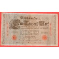 IMPERIAL GERMANY 1000 Mark 1910 [1922] - DEUTSCHES REICH, Ro. 45c ***VF+***