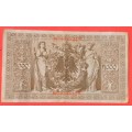 IMPERIAL GERMANY 1000 Mark 1910 [1922] - DEUTSCHES REICH, Ro. 45c ***VF+***