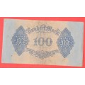 GERMANY 100 Mark 1922  - Weimar Republic DEUTSCHES REICH, Ro. 72 ***EF-***