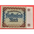 GERMANY 5000 Mark 1922  - Weimar Republic DEUTSCHES REICH, Ro. 80c ***UNC-***