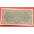 GERMANY 1000 Mark 1922  - Weimar Republic DEUTSCHES REICH, Ro. 75k ***EF-***