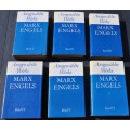 6 COLLECTIBLE hard cover BOOKS ON THE WORKS OF KARL MARX & FRIEDRICH ENGELS (complete set)