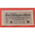 GERMANY 5 Milliarden Mark 1923 - Weimar Republic DEUTSCHES REICH, Ro. 120c (Pick 123) **EF**