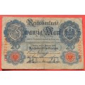 IMPERIAL GERMANY 20 Mark 1914 - DEUTSCHES REICH, Ro. 47 (Pick 46) ***VF+***