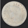5 Shillings 1952, CROWN, uncirculated with beginning of natural toning
