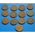 GERMANY / IMPERIAL GERMANY - demanding lot of 2 Pfennig coins
