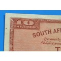 10 Shillings 1946, prefix E84, E/A, MH de Kock, 1st issue ***very collectible***