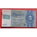 GERMANY 100 Reichsmark 1935 Kupon DEUTSCHLAND Russian Occupation 1948 ***AU***- scarce note