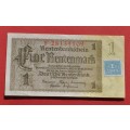 GERMANY 1 Rentenmark 1937 Kupon DEUTSCHLAND Russian Occupation 1948 ***EF***- scarce note