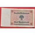 GERMANY 5 Rentenmark 1926 DEUTSCHES REICH  ***EF*** - scarce note