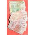 ZIMBABWE Larger collection of banknotes - Billion denomination 2008 (see list)