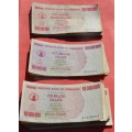 ZIMBABWE Huge collection of banknotes - $10, $50 and $500 Million denomination 2008 (see list)