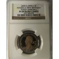 *** Almost Perfect *** 2008 Nelson Mandela 90th Birthday Proof R5 - NGC Graded PF69 Ultra Cameo.