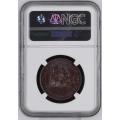 *** Brilliant UNC *** 1923 Penny - NGC Graded MS64BN - Hern's UNC Value = R3,000.00. Bid Per Coin.