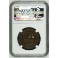 ZAR 1898 Penny - NGC Graded MS62BN *** Brilliant UNC *** Bid Per Coin.