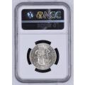*** Top Class UNC *** 1932 Two Shillings (2S) - NGC Graded MS61 *** UNC Book Value = R5,000.00 ***