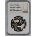 2009 Protea National Anthem Proof Silver R1 - NGC Graded PF69 Ultra Cameo.