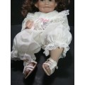 Charming Manuela - Highly Collectable 48cm Vintage Designer Porcelain Doll (DMG)