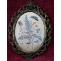 Ornate Metal Picture Frames with Original Fabric Print