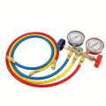Ru Refrigerant Manifold Gauge Set Air Conditioning Tool With Hose And Hook For R12 R22 R404A R134A