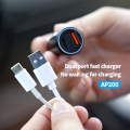 2-in-1 Car Charger And Car Locator, Supports Mobile Phone IOS Find My Application, Type-C And USB