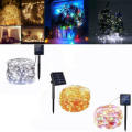 10m 100led Solar LED Light String Outdoor Waterproof  Wire Holiday Christmas Decoration multi-colour