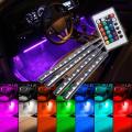 RGB Car Atmosphere Strip Light with Wireless Remote Control led
