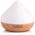 Home Office Aroma Air Humidifier Diffuser With 7 LED Color Options - Light Brown