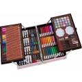 145Pc  Kids Painting & Drawing Art Set With Aluminium Case - Pink