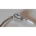 Beautiful Authentic Sterling silver PANDORA Bracelet 10 x starter charms VALUE over R6000 R1 NR