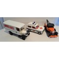 Three Diecast model Service vehicles, two by Corgi and one Matchbox Lesney Model 1:43 scale