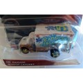 Two fun die cast models one boxed for Pixar Dr Damage Rambulance and a radiator Services Truck
