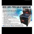 Mecer 2400VA Power back-Up Inverter in mobile cabinet with 2 x ROYAL 105 a/h Deep cycle batteries