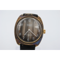 Sharp-marked Distressed Metal Mechanical Gent`s Wrist Watch