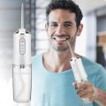 Powerful Dental Water Jet Pick Flosser Mouth Washing Machine Portable Oral Irrigator for Teeth White