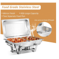 15L Stainless Steel Folding Buffet Food Warmer Dinner chafing dish - Single tray or Dual Tray