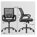 Home Office Chair Ergonomic Desk Chair Mesh Computer Chair with Lumbar Support Armrest Executive Rol